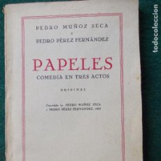 Libros antiguos: PAPELES PEDRO MUÑOZ SECA 1935. Lote 85500452