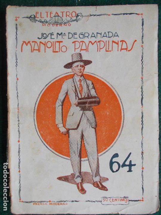Livros antigos: Antigua Colecci&oacute;n de Teatro LA FARSA-n&ordm; 64 -Manolito Pamplinas