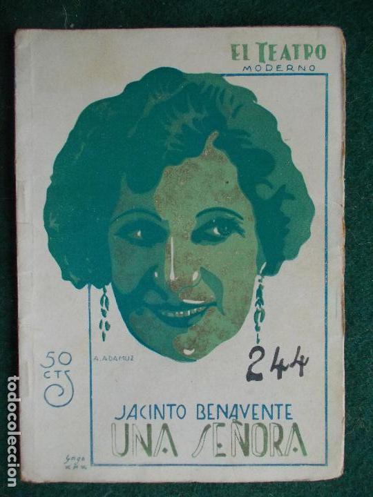 Livros antigos: Antigua Colecci&oacute;n de Teatro LA FARSA-n&ordm; 244-Una se&ntilde;ora