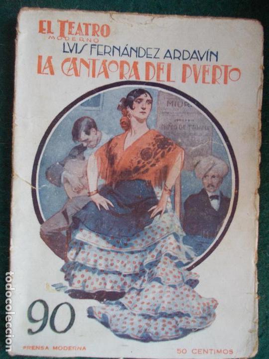 Livres anciens: Colecci&oacute;n de obras de TEATRO MODERNO n&ordm; 90 -La cantaora del Puerto