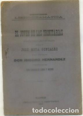Livros antigos: MOTA GONZALEZ, J. EL JOVEN DE LAS TRINITARIAS. JUGUETE COMICO   A-NOVTEA-270,5