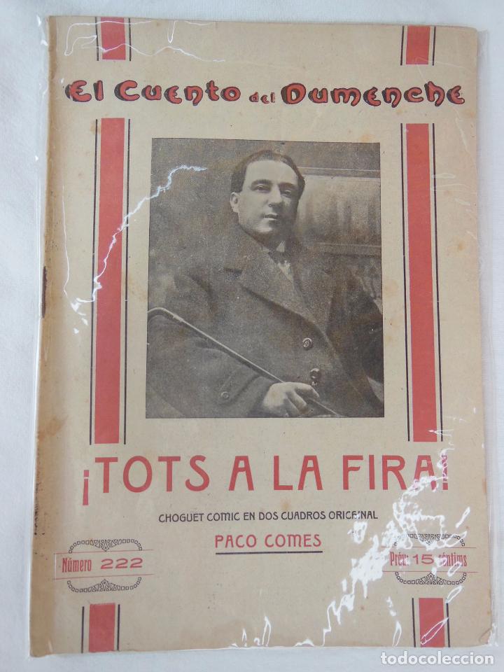 Livros antigos: TOTS A LA FIRA! Choguet Comic en dos Cuadros Orichinal. 1918. COMES Paco