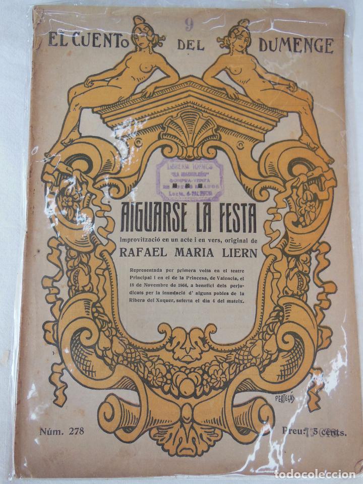 Livros antigos: AIGUARSE LA FESTA. LIERN Rafael Maria. 1919