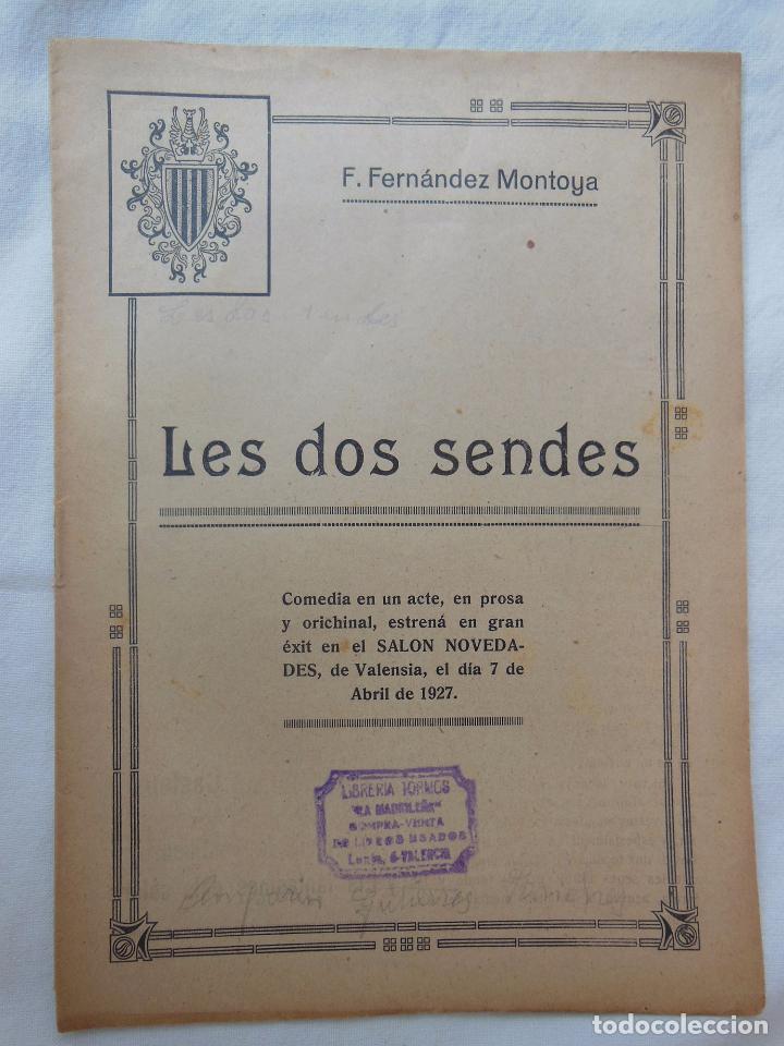 Livros antigos: LES DOS SENDES. FERN&Aacute;NDEZ MONTOYA F