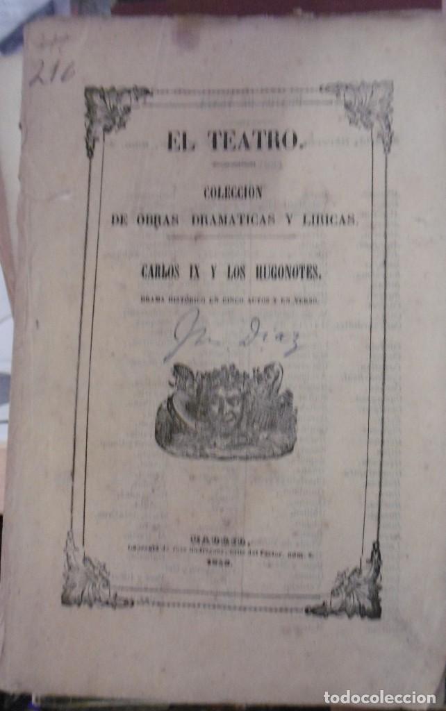 Livros antigos: D&Iacute;AZ, Jos&eacute; Maria: Carlos IX y Los hugonotes drama hist&oacute;rico en cinco actos y en verso.