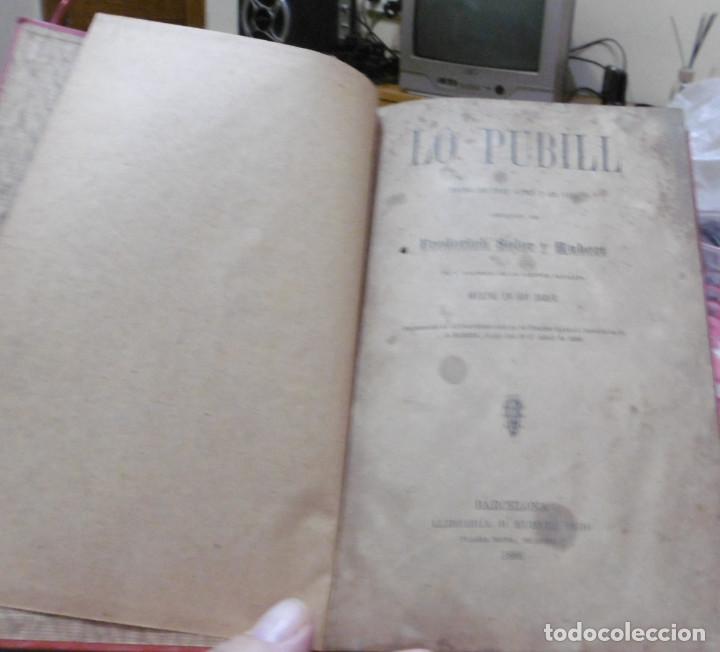 Libros antiguos: SOLER y HUBERT, Frederich: Lo Pubill, 1886 - Foto 1