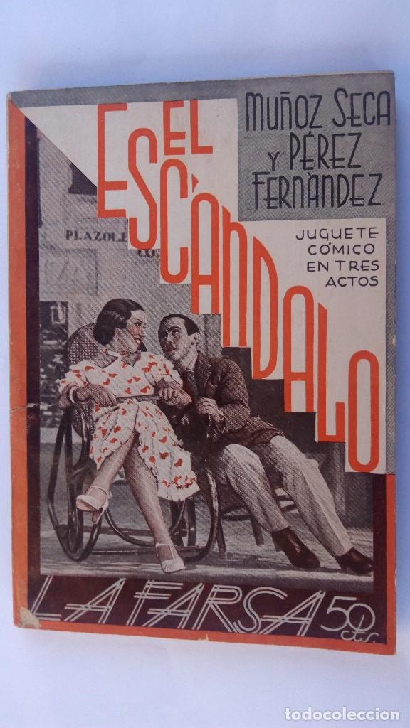 Livros antigos: COLECCION LA FARSA, A&Ntilde;O IX N&ordm; 383, EL ESCANDALO DE PEDRO MU&Ntilde;OZ SECA, A&Ntilde;O 1935