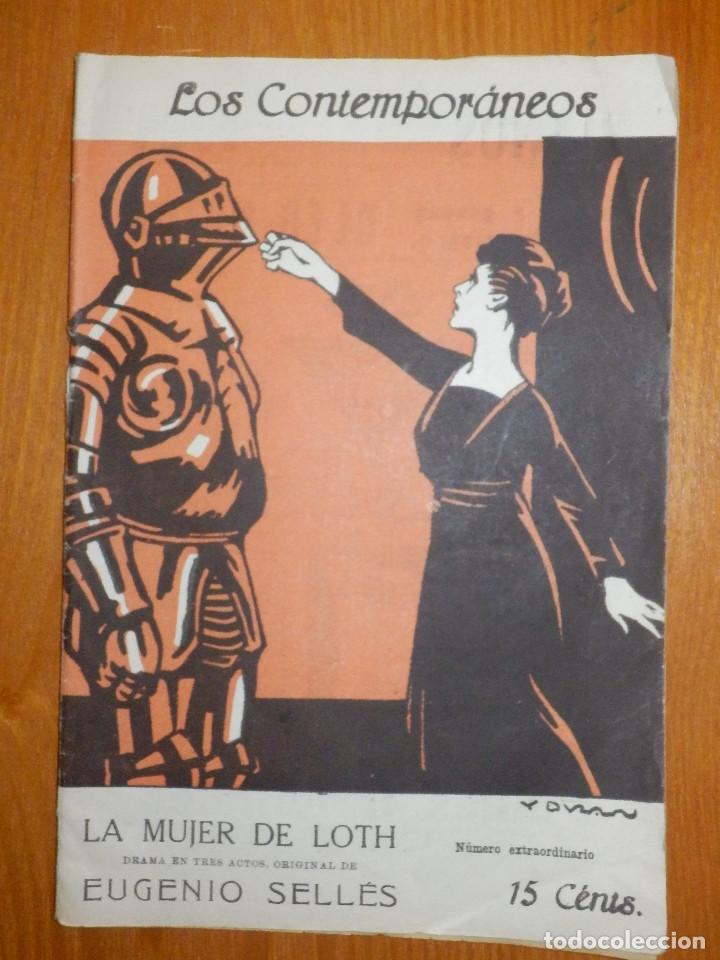 Libros antiguos: Los Contemporaneos - La Mujer de Loth - Drama 3 Actos de Eugenio Selles - Nº 558 - Año 1919 - Foto 1 - 104654139