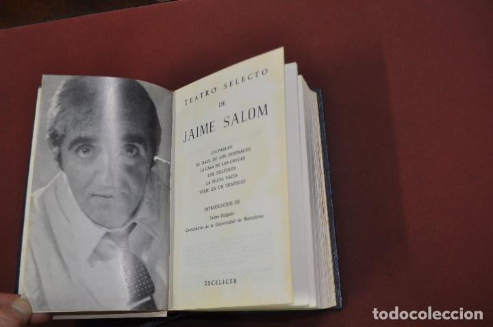Libros antiguos: teatro selecto de jaime salom - TEB - Foto 2