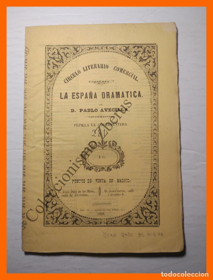 Livres anciens: Pepilla La Aguardentera. Juguete de costumbres andaluzas - Juan Jose de Nieva