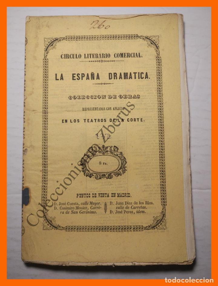Livres anciens: &iexcl; Redencion !! Drama en cuatro actos y en verso - Jose Mar&iacute;a D&iacute;az - La Espa&ntilde;a Dram&aacute;tica n&ordm; 232