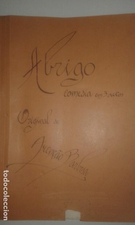 Livros antigos: Abrigo - Obra de teatro in&eacute;dita - Comedia en 3 Actos - Libreto Original de Ascen&ccedil;ao Barbosa