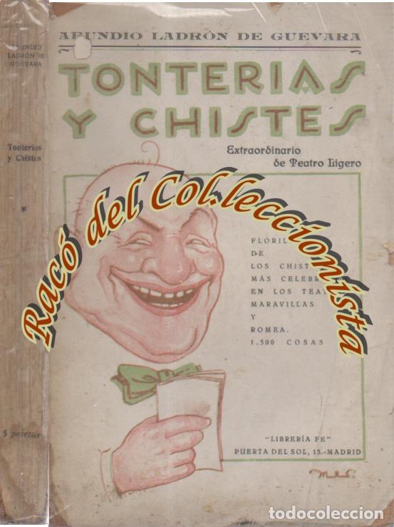 Livres anciens: TONTERIAS Y CHISTES, ABUNDIO LADRON DE GUEVARA, LIBRERIA FE, NUMERO EXTRA DE TEATRO LIGERO, 1926