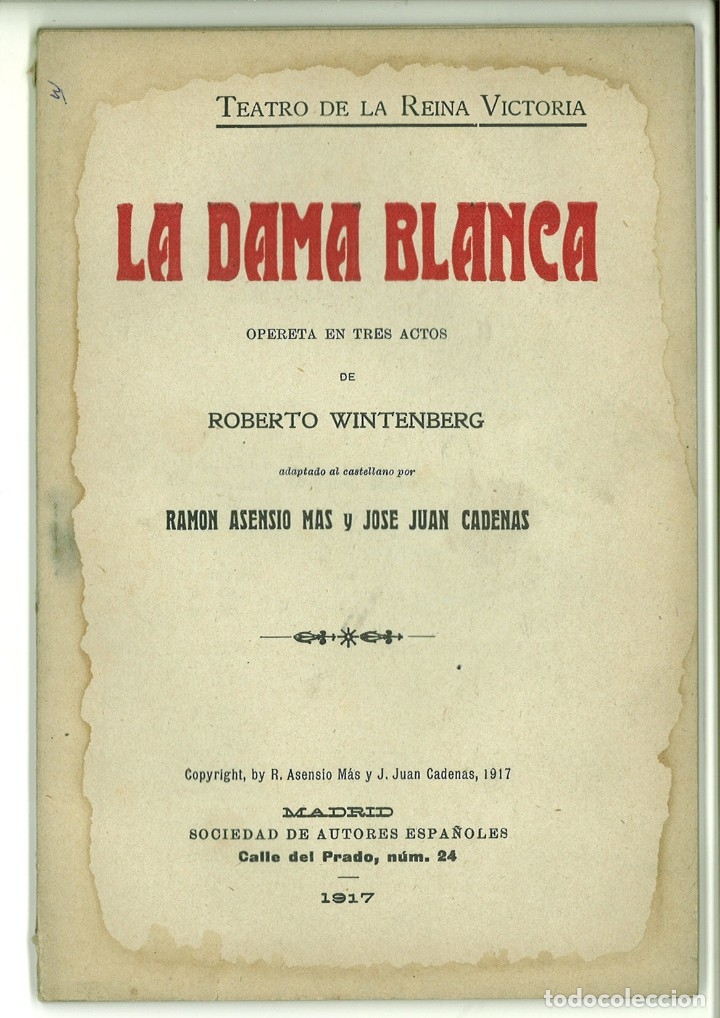 Libros antiguos: LA DAMA BLANCA. Roberto Wintenberg - Foto 1