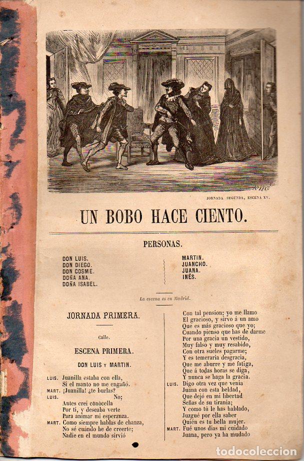Libros antiguos: AN&Oacute;NIMO : UN BOBO HACE CIENTO - Foto 1
