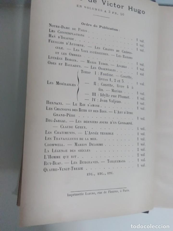 Libros antiguos: Hernani le ro&iacute; samuse. Ceuvres de V&iacute;ctor hugo. & - Foto 4