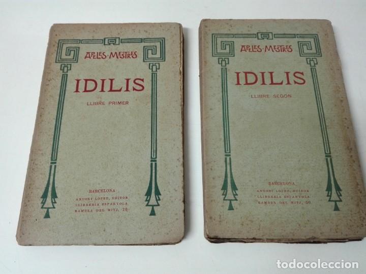 Libros antiguos: Idilis Apeles Mestres 1908 dos tomos - Foto 1