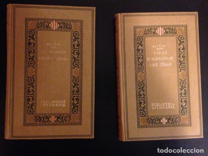 Livros antigos: EL BURG&Egrave;S GENTILHOME - MOLI&Egrave;RE - Trad. J. Carner / VIDES D&acute;ALEXANDRE I C&Eacute;SAR. Trad. C. Riba