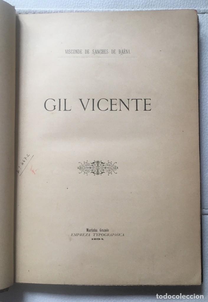 Libros antiguos: Gil Vicente (1894) - Foto 1