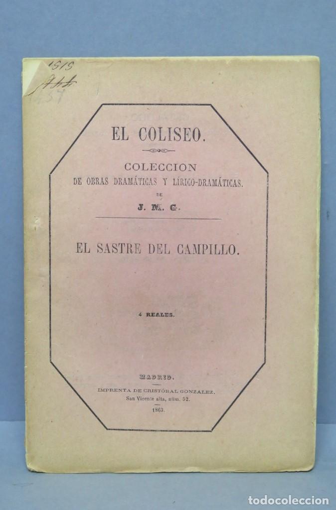 Libros antiguos: 1863.- EL SASTRE DEL CAMPILLO - Foto 1