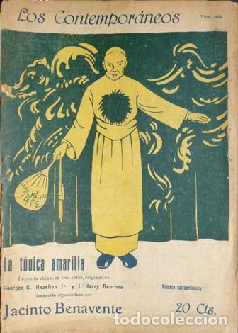 Old books: HAZELTON (y) BENRIMO.  La t&uacute;nica amarilla. Leyenda china, en tres actos. 1921.