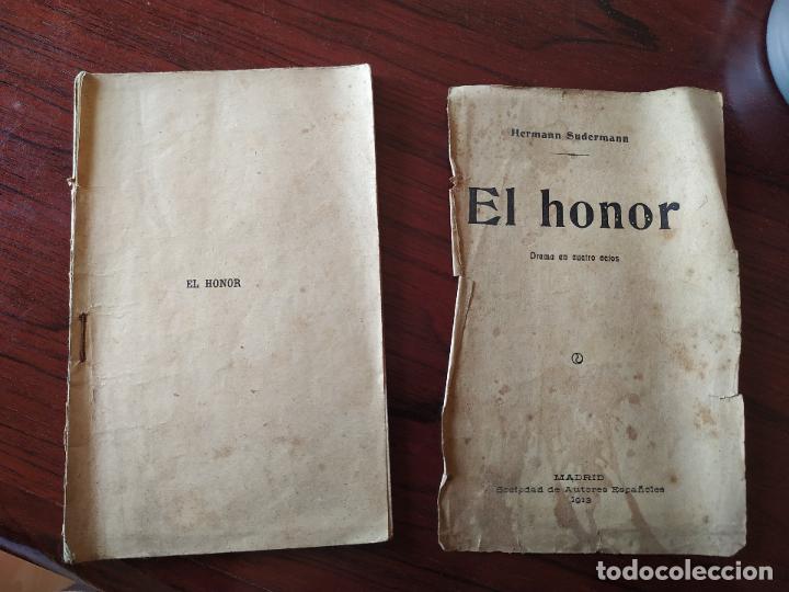 Libros antiguos: EL HONOR (1913) de Hermann Sudermann - Foto 3