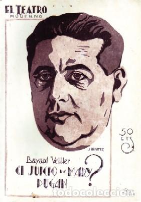 Livros antigos: EL JUICIO DE MARY DUGAN.TEATRO MODERNO N&ordm;203. VEILLER,BAYARD.  A-TEMO-146.