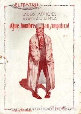 Livros antigos: &iexcl;QUE HOMBRE TAN SIMPATICO! TEATRO MODERNO N&ordm;8. VV.AA. A-TEMO-156.