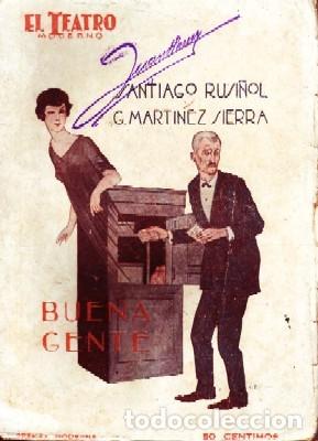 Livros antigos: BUENA GENTE. TEATRO MODERNO N&ordm;87. VV.AA. A-TEMO-172.