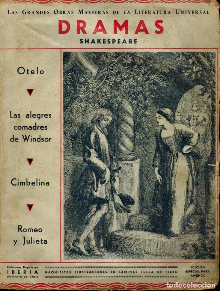 Livros antigos: DRAMAS: de Shakespeare