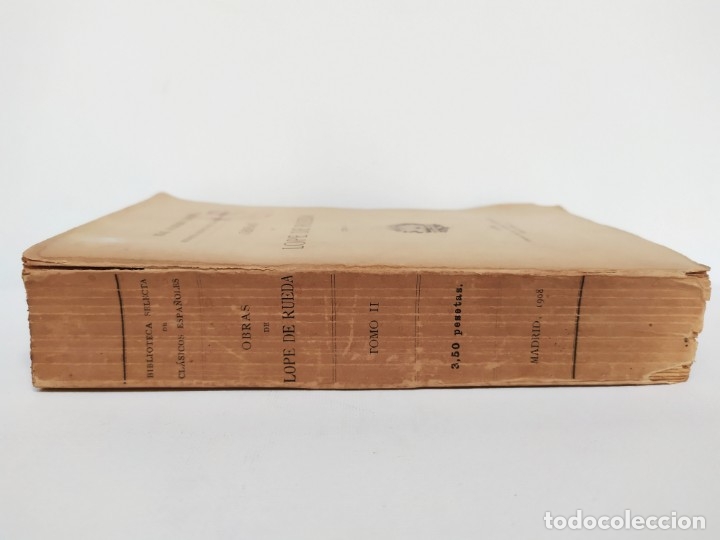 Libros antiguos: Obras de lope de rueda -1908- tomo II - Foto 2