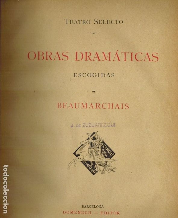 Libros antiguos: OBRAS DRAM&Aacute;TICAS ESCOGIDAS - Foto 1