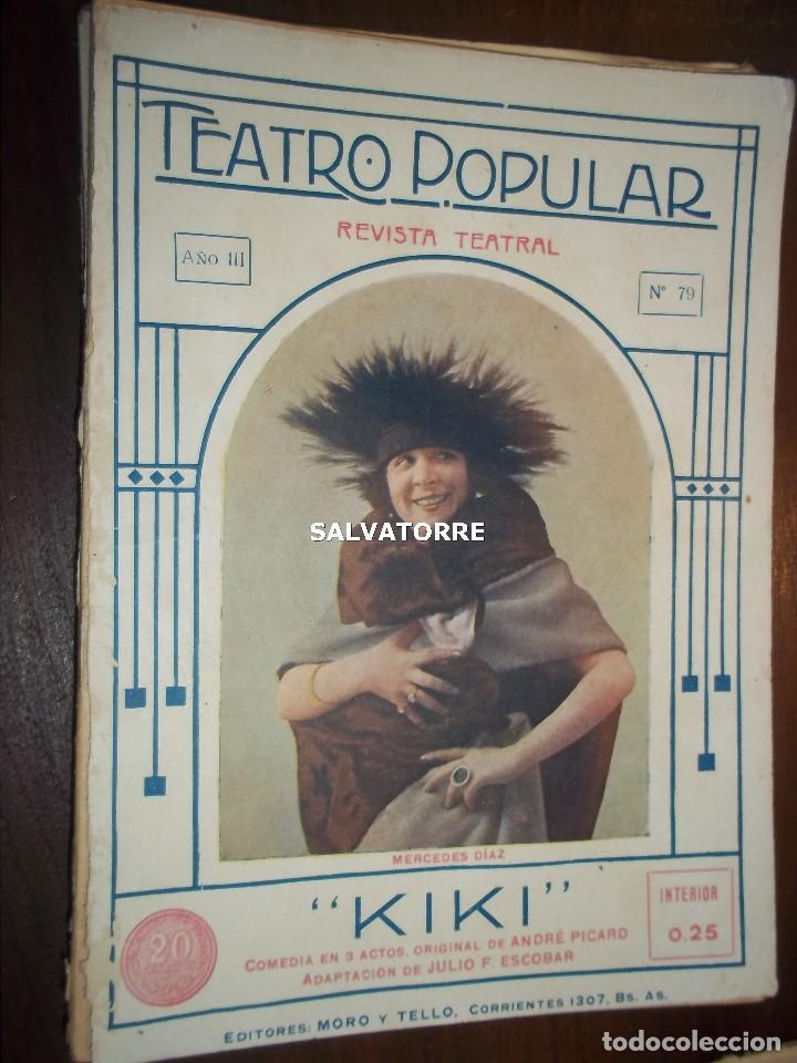 Antiquarische B&uuml;cher: TEATRO POPULAR.MERCEDES DIAZ.KIKI. ANDRE PICARD. N&ordm; 79.A&Ntilde;O iii.1921