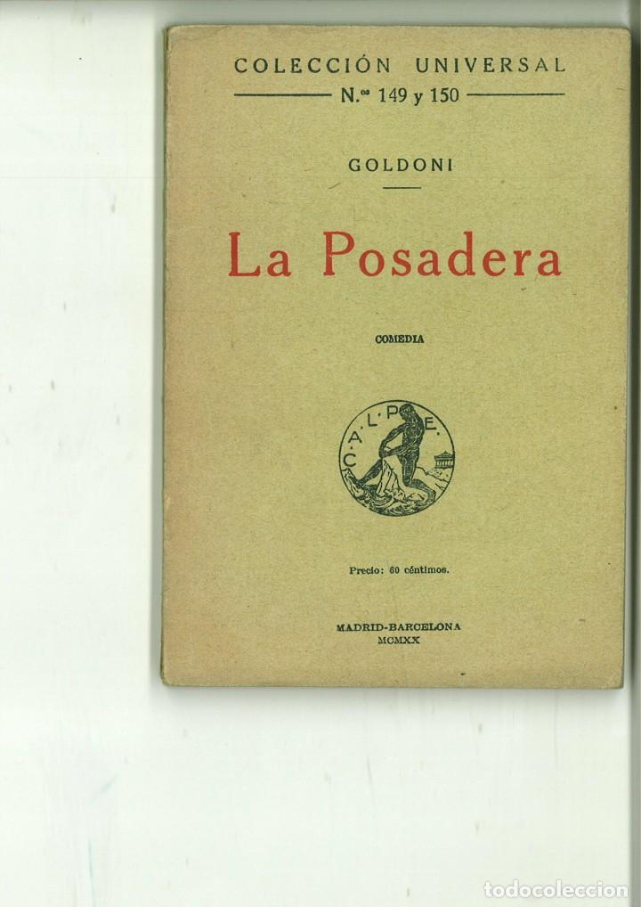 Libros antiguos: LA POSADERA. COMEDIA. Goldoni - Foto 1
