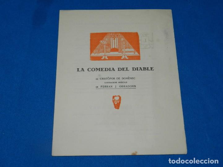 Libros antiguos: (MT) PROGRAMA DE TEATRO LA COMEDIA DEL DIABLE DE CRISTOFOR DE DOM&Egrave;NEC - Foto 1