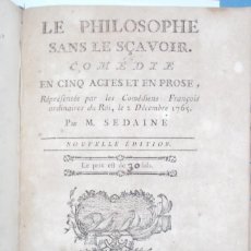 Libros antiguos: 6 OBRAS DE TEATRO FRANCÉS, ENTRE 1774 A 1820. BARBERO SEVILLA Y OTRAS.