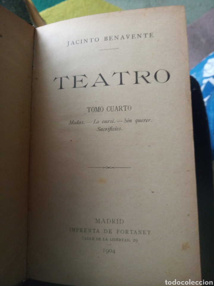 Libros antiguos: TEATRO. Jacinto Benavente - Foto 3