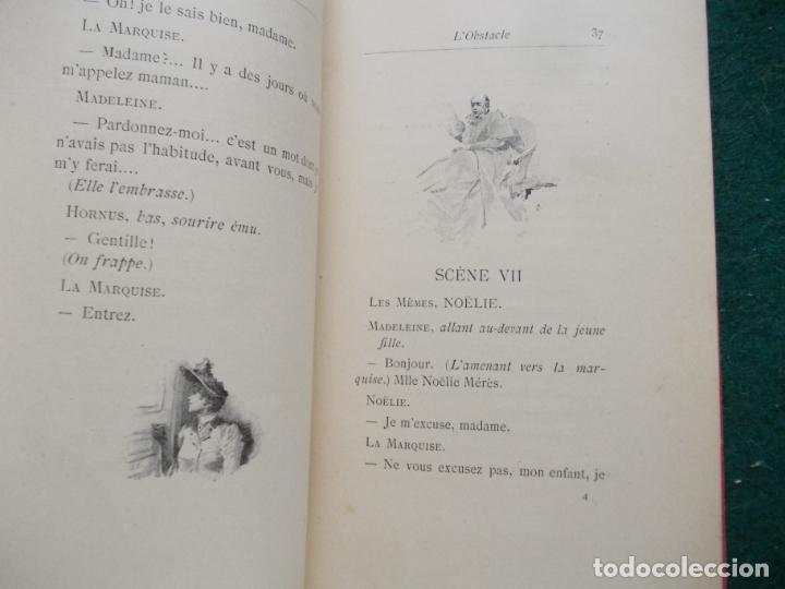 Libros antiguos: TEATRE ALPHONSE DAUDES L&acute;OSTACLE - Foto 3
