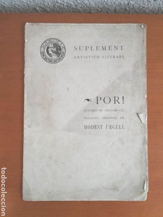 Old books: Por! An&eacute;cdota original de Modest Urgell Joventut Suplement Artistich-Literari any 1901 Antic Teatre