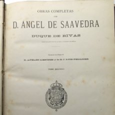 Libros antiguos: OBRAS COMPLETAS DE D. ÁNGEL DE SAAVEDRA, DUQUE DE RIVAS, MONTANER Y SIMÓN (1885). Lote 207620071