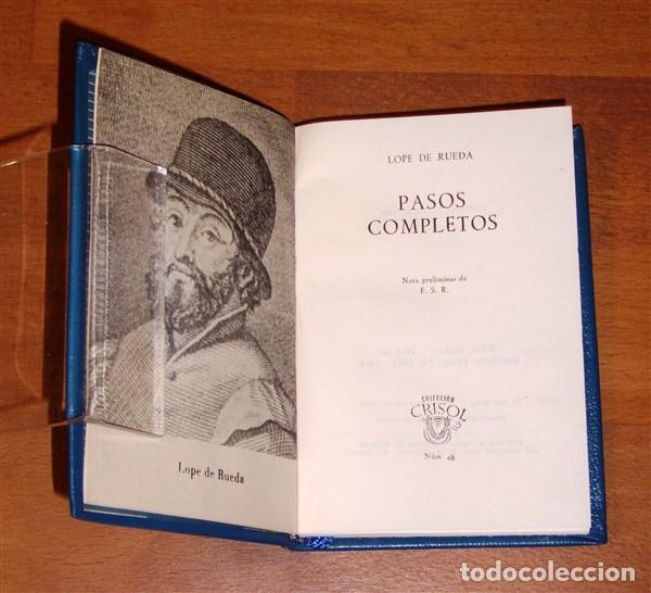 Libros antiguos: RUEDA, Lope de. Pasos completos (Crisol ; 48) - Foto 2