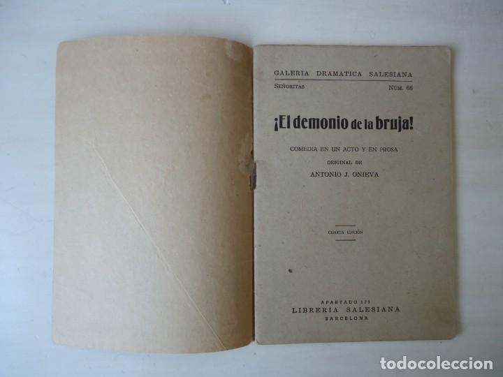 Libros antiguos: TEATRO EL DEMONIO DE LA BRUJA - Foto 2