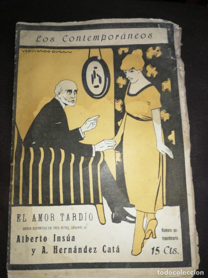 Libros antiguos: A&Ntilde;O 1919 ,NOVELA CORTA TEATRO, COLECCI&Oacute;N LOS CONTEMPOR&Aacute;NEOS, EL AMOR TARD&Iacute;O , N&deg;570 PORTADA ART DECO