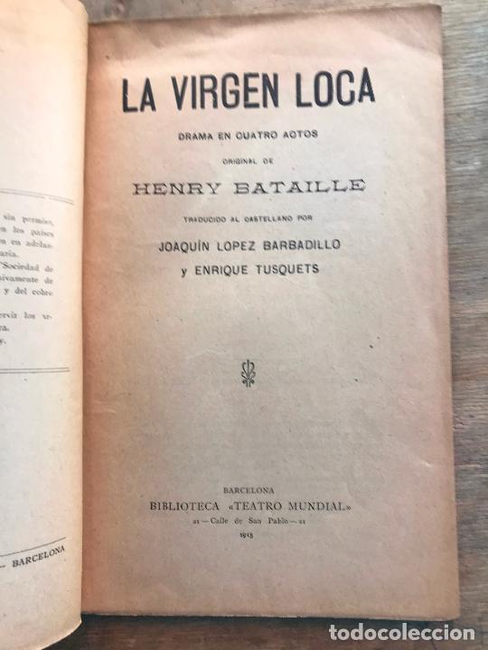 Libros antiguos: LA VIRGEN LOCA. HENRY BATAILLE. - Foto 2