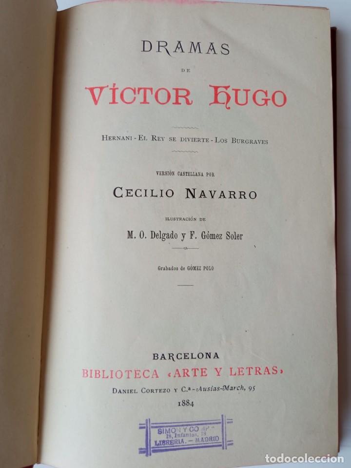 Libros antiguos: Dramas. Autor: V&iacute;ctor Hugo - Foto 2