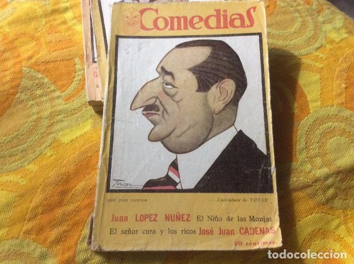 Livros antigos: EL NI&Ntilde;O DE LAS MONJAS.EL SE&Ntilde;OR CURA Y LOS RICOS.COMEDIAS N&ordm;XXV. LOPEZ NU&Ntilde;EZ;CADENAS J. A-