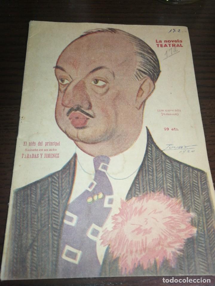 Livres anciens: (1920),LA NOVELA TEATRAL , SAINETE ., EL NIDO DEL PRINCIPAL.
