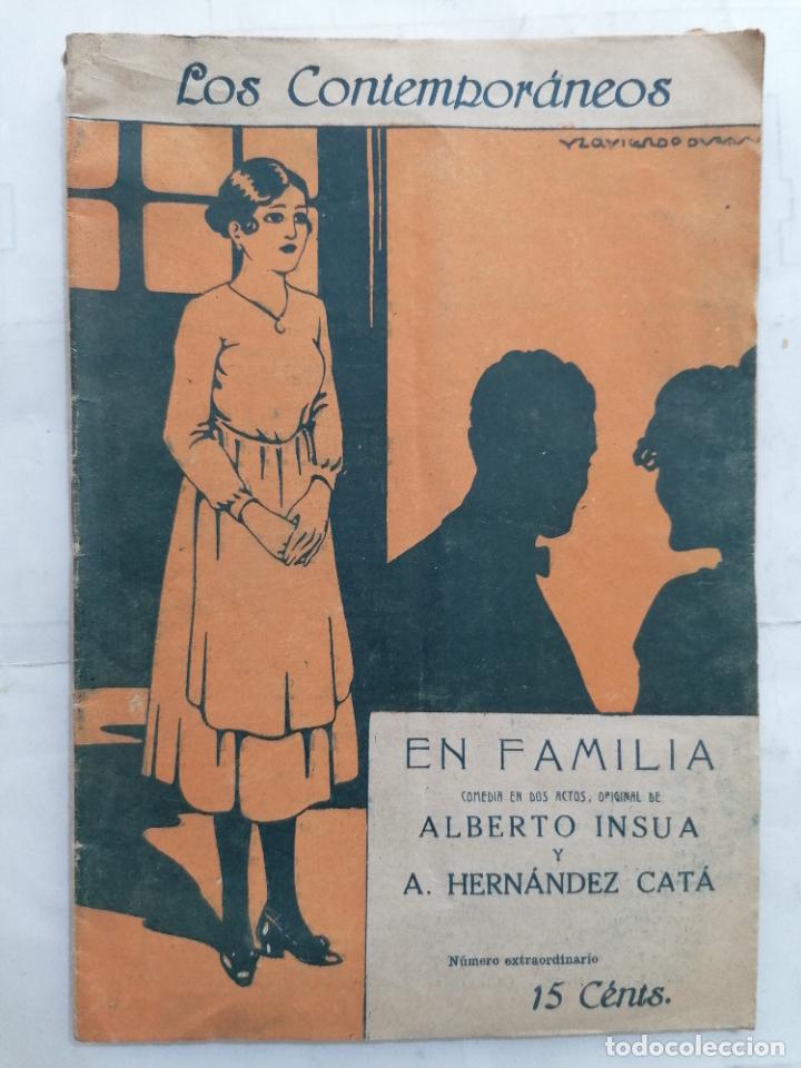 Old books: EN FAMILIA, COMEDIA EN TRES ACTOS, COLECCION LOS CONTEMPORANEOS, N&ordm; 536, A&Ntilde;O 1919