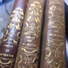 Libros antiguos: OBRAS DE MORATIN 1840, EL SI DE LAS NIÑAS. LA COMEDIA NUEVA O EL CAFÉ. 6 TOMOS EN 3 VOLÚMENES.TEATRO