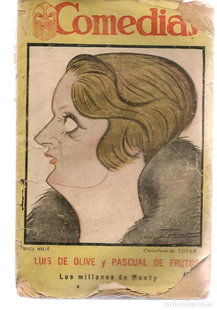 Antiquarische B&uuml;cher: COMEDIAS. N&ordm; 111. LOS MILLONES DE MONTY. LUIS DE OLIVE. SIGLO XX. 1928 (P/D21)